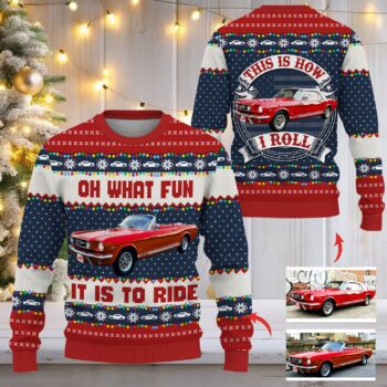 Personalized Photo Car Ugly Sweater - "This Is How I Roll" Driving Christmas Gift