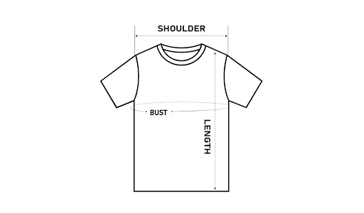 Size guide t shirt