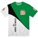 back to school 3d tshirt abstract curve green white best selling.webp