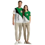 back to school 3d tshirt abstract curve green white best selling.webp