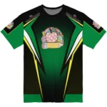 back to school 3d tshirt custom bold symmetry motif green black best selling.webp