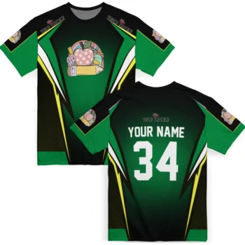 back to school 3d tshirt custom bold symmetry motif green black fashion forward.webp