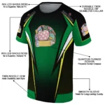 back to school 3d tshirt custom bold symmetry motif green black best selling.webp