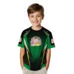 back to school 3d tshirt custom bold symmetry motif green black best selling.webp