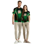 back to school 3d tshirt custom bold symmetry motif green black best selling.webp