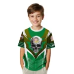 back to school 3d tshirt custom skull emblem green white best selling.webp