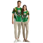 back to school 3d tshirt custom skull emblem green white best selling.webp