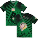 back to school 3d tshirt custom splatter art motif green black best selling.webp