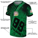 back to school 3d tshirt custom splatter art motif green black best selling.webp