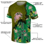 back to school 3d tshirt custom tropical scene green best selling.webp