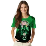 back to school 3d tshirt horror icons green black best selling.webp
