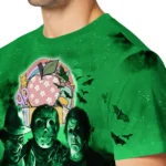 back to school 3d tshirt horror icons green black best selling.webp