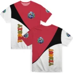 cute turkey 3d tshirt abstract curve red white best selling.webp