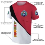 cute turkey 3d tshirt abstract curve red white best selling.webp