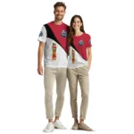 cute turkey 3d tshirt abstract curve red white best selling.webp