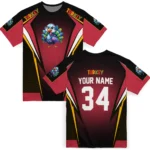 cute turkey 3d tshirt custom bold symmetry motif red black best selling.webp