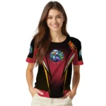 cute turkey 3d tshirt custom bold symmetry motif red black best selling.webp