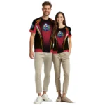 cute turkey 3d tshirt custom bold symmetry motif red black best selling.webp