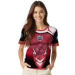 cute turkey 3d tshirt custom futuristic armor red black white best selling.webp