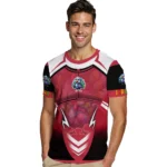 cute turkey 3d tshirt custom futuristic armor red black white best selling.webp