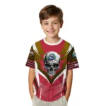 cute turkey 3d tshirt custom skull emblem red white best selling.webp