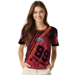 cute turkey 3d tshirt custom splatter art motif red black best selling.webp