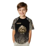 cute turkey 3d tshirt custom tree branches design black best selling.webp