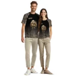 cute turkey 3d tshirt custom tree branches design black best selling.webp