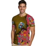 cute turkey 3d tshirt custom tropical scene red best selling.webp