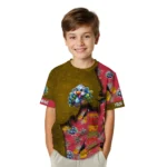 cute turkey 3d tshirt custom tropical scene red best selling.webp