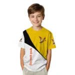 duck mallard bird flight 3d tshirt abstract curve yellow white best selling.webp