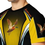 duck mallard bird flight 3d tshirt custom bold symmetry motif yellow black best selling.webp