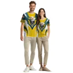 duck mallard bird flight 3d tshirt custom skull emblem yellow white best selling.webp