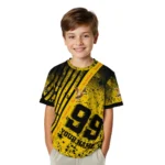 duck mallard bird flight 3d tshirt custom splatter art motif yellow black best selling.webp