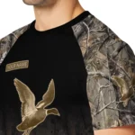 duck mallard bird flight 3d tshirt custom tree branches design black best selling.webp