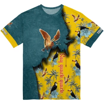 duck mallard bird flight 3d tshirt custom tropical scene yellow best selling.webp