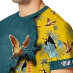 duck mallard bird flight 3d tshirt custom tropical scene yellow best selling.webp