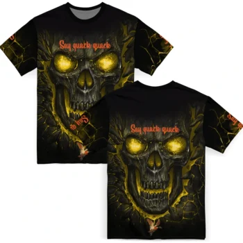 duck mallard bird flight 3d tshirt fiery skull yellow black fashion forward.webp
