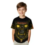 duck mallard bird flight 3d tshirt fiery skull yellow black best selling.webp