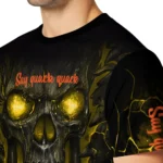 duck mallard bird flight 3d tshirt fiery skull yellow black best selling.webp