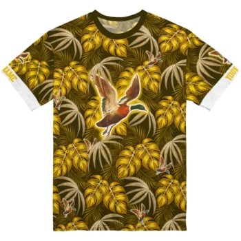 duck mallard bird flight tshirt custom tropical nature yellow best selling.webp