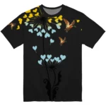 duck mallard bird flight tshirt heart dandelion best selling.webp