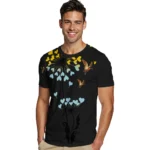 duck mallard bird flight tshirt heart dandelion best selling.webp