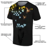 duck mallard bird flight tshirt heart dandelion best selling.webp