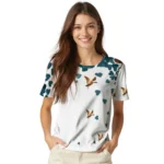 duck mallard bird flight tshirt heart explosion best selling.webp