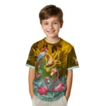 duck mallard bird flight tshirt tropical flamingo yellow green best selling.webp
