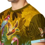 duck mallard bird flight tshirt tropical flamingo yellow green best selling.webp