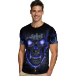 happy st patricks day 3d tshirt fiery skull green black best selling.webp