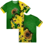 sunflower logo 3d tshirt personalized tropical scene yellow best selling.webp