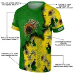 sunflower logo 3d tshirt personalized tropical scene yellow best selling.webp